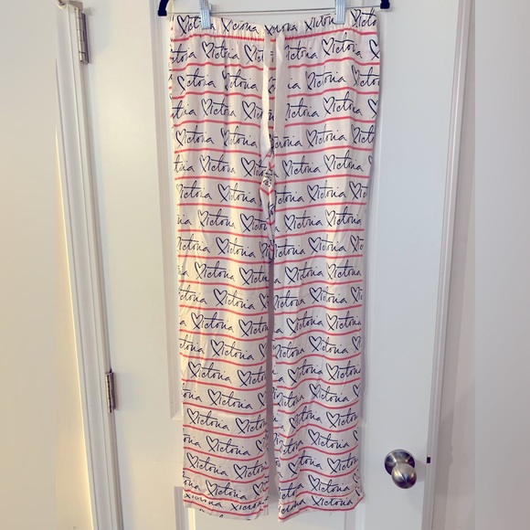 New Victorias Secret Medium Pink Pajama Pants - Picture 1 of 4
